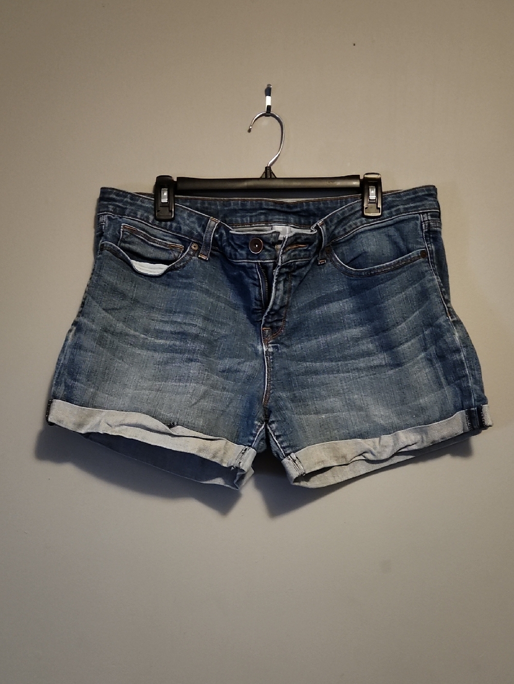 jcpenney Rolled-Hem Women's Denim Shorts - Blue Wash